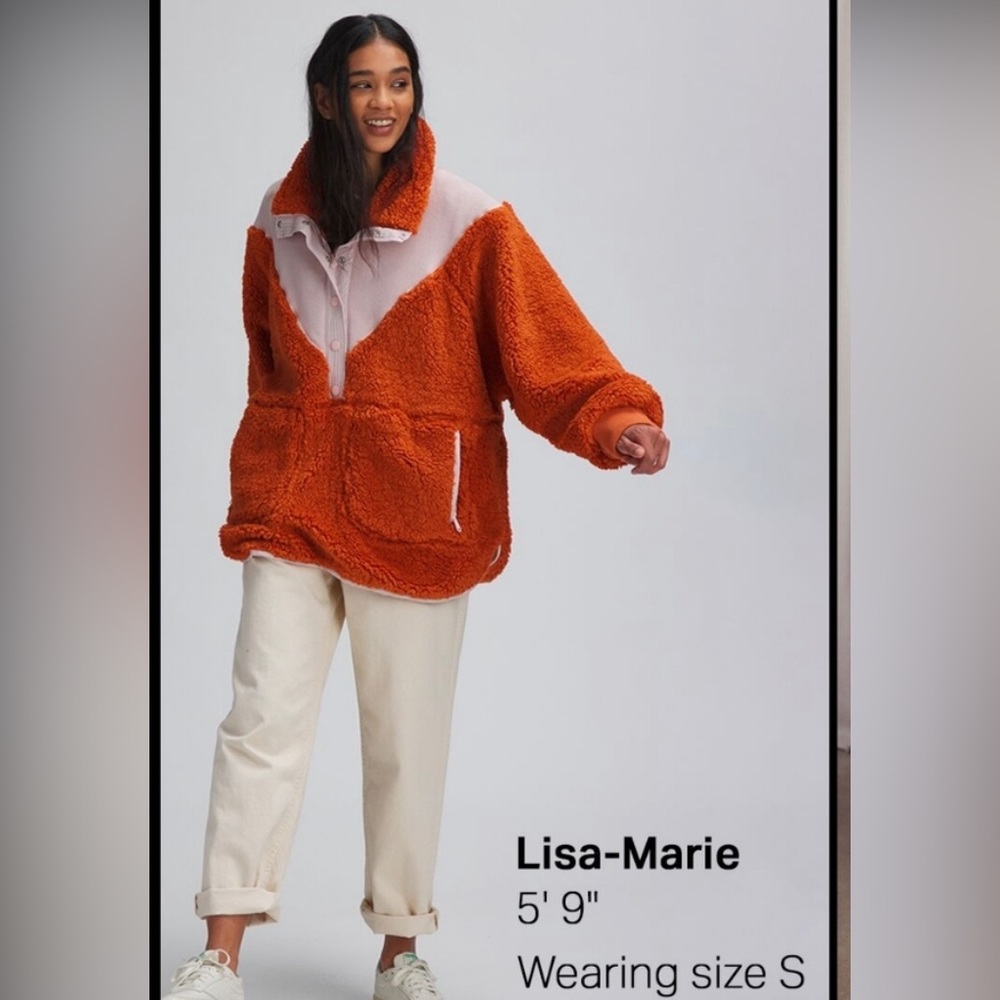 EUC Free People Movement Fall To Rise Fleece Quarter Zip in Auburn